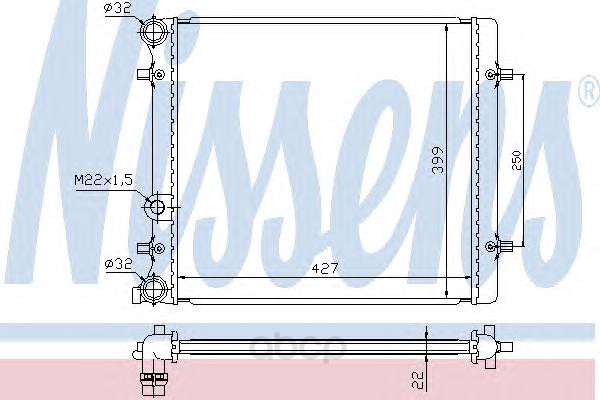 

Ns641011_Радиатор Системы Охлаждения Без Ac Vw Golf 1.4I/1.6I 97>