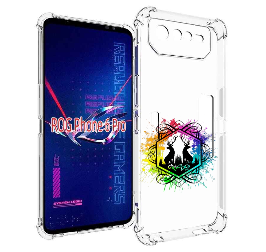 

Чехол MyPads арт-с-оленями для Asus ROG Phone 6 Pro, Прозрачный, Tocco