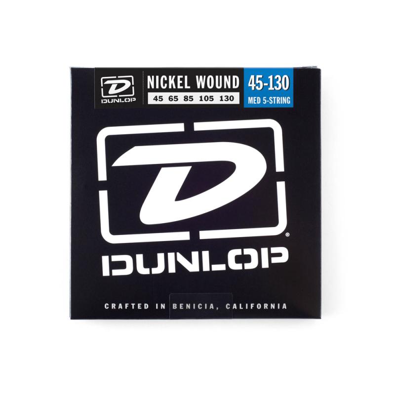 

Dunlop Dbn Nickel Plated Steel Bass 45-130 5 Strings струны для 5-струнной бас-гитары