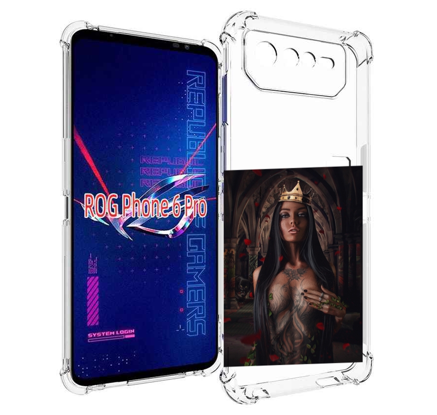 

Чехол MyPads багровый-пик для Asus ROG Phone 6 Pro, Прозрачный, Tocco