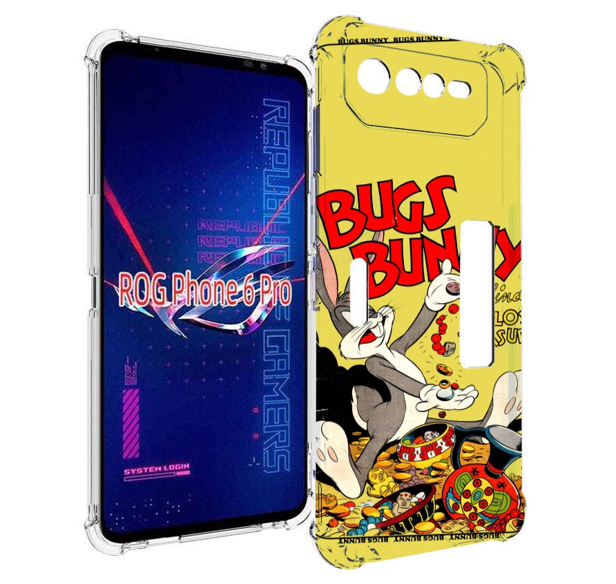 

Чехол MyPads бакс-банни-и-еда для Asus ROG Phone 6 Pro, Прозрачный, Tocco