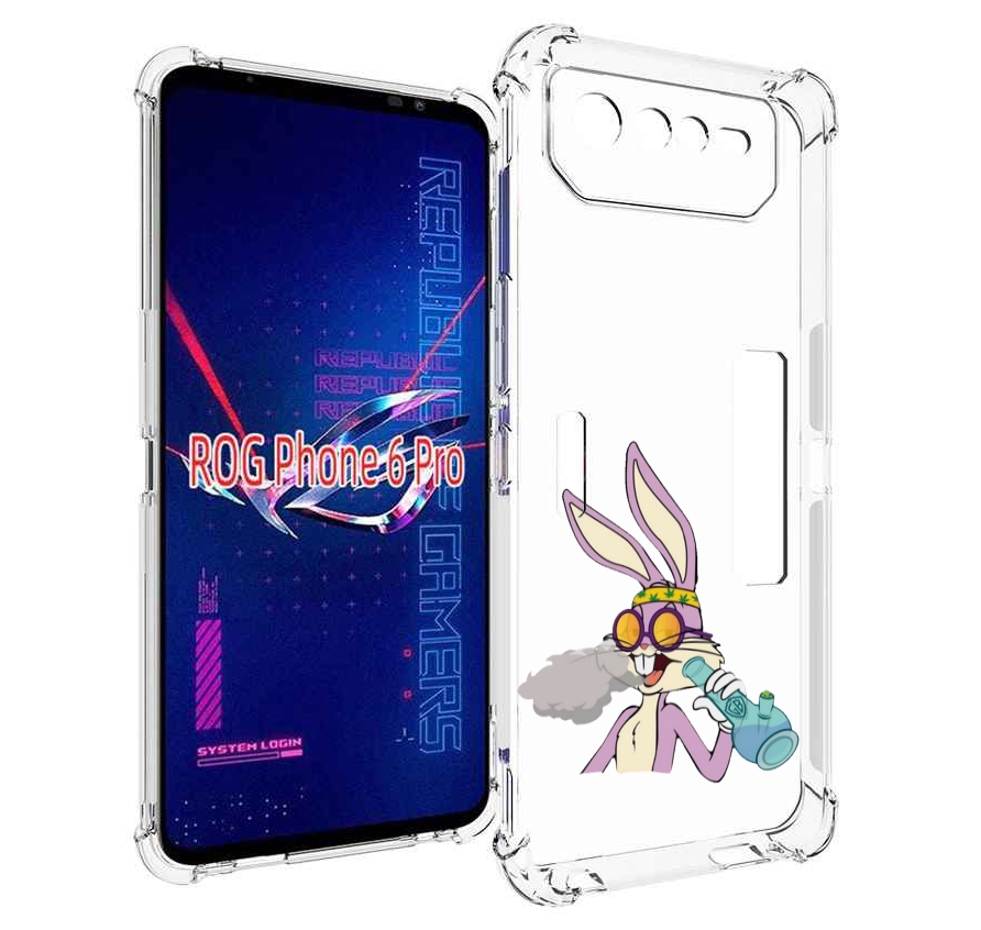 

Чехол MyPads бакс-банни-любитель-подымить для Asus ROG Phone 6 Pro, Прозрачный, Tocco