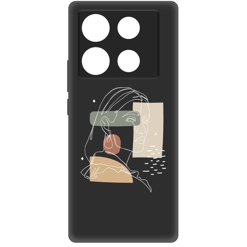 

Чехол-накладка Krutoff Soft Case Уверенность для INFINIX Note 40 черный