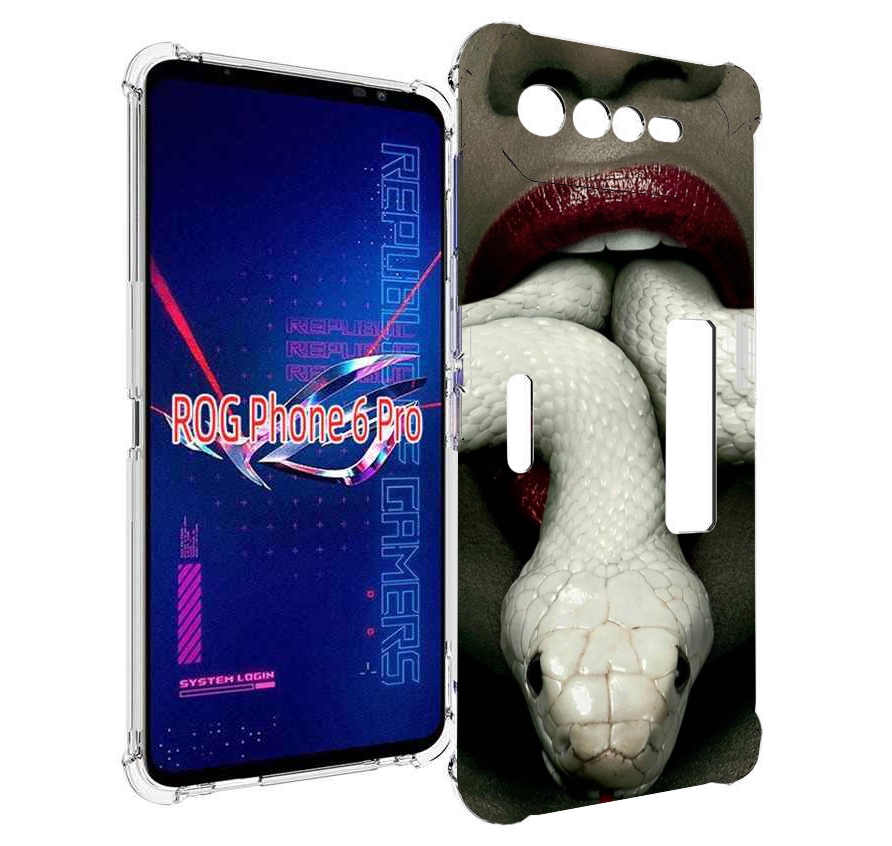 

Чехол MyPads белая-змея для Asus ROG Phone 6 Pro, Прозрачный, Tocco