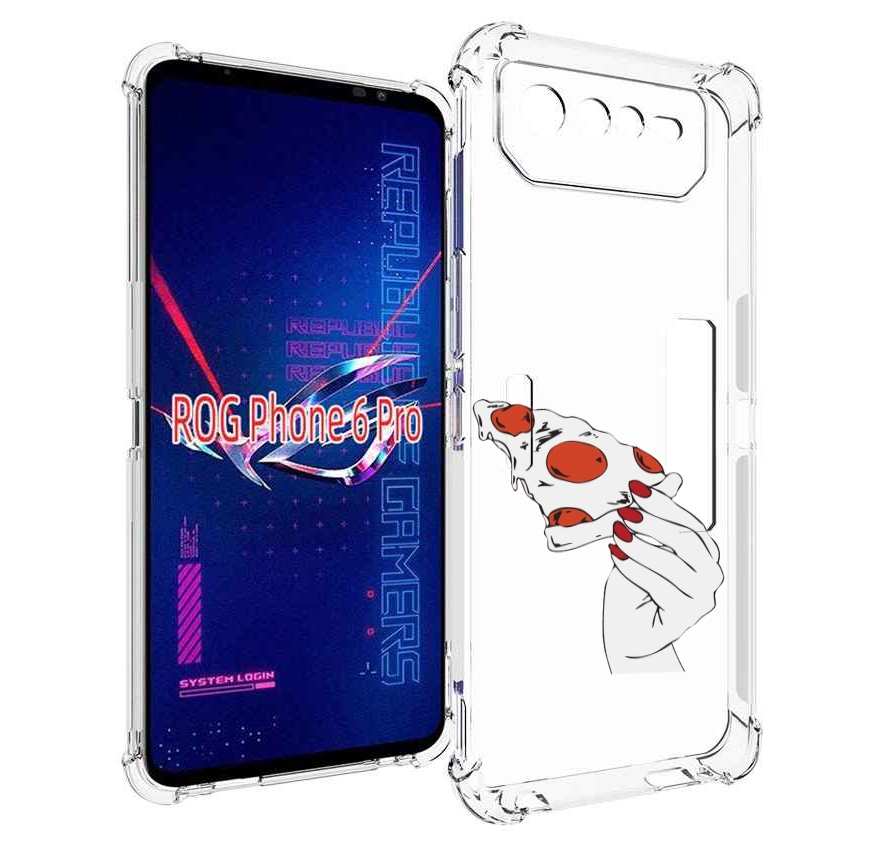 

Чехол MyPads белая-пицца для Asus ROG Phone 6 Pro, Прозрачный, Tocco