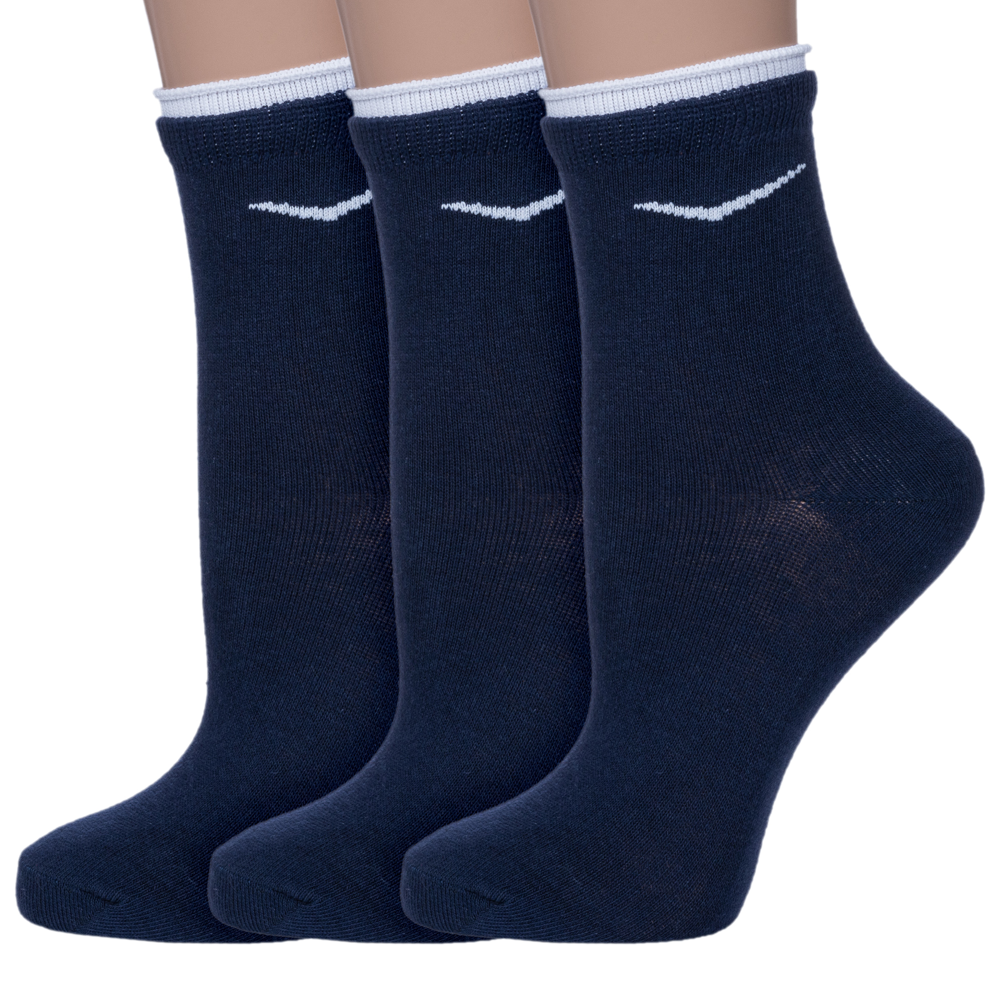 Комплект носков женских НАШЕ 3-4С63 синих 23