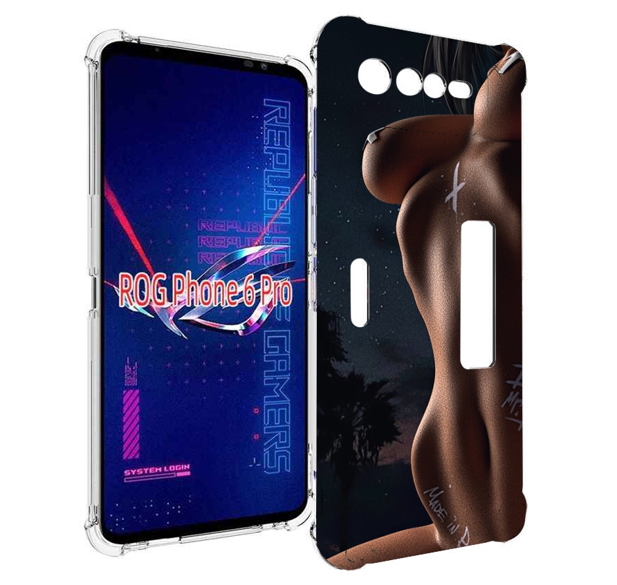 

Чехол MyPads белые-татуировки-на-теле для Asus ROG Phone 6 Pro, Прозрачный, Tocco