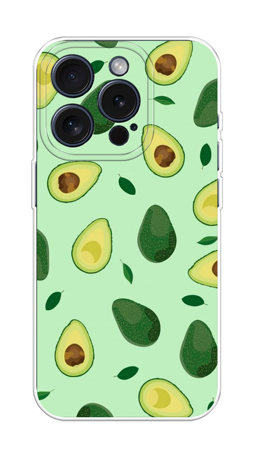 

Чехол Homey на Apple iPhone 15 Pro "Blue avocado", Коричневый;зеленый, 15750-1