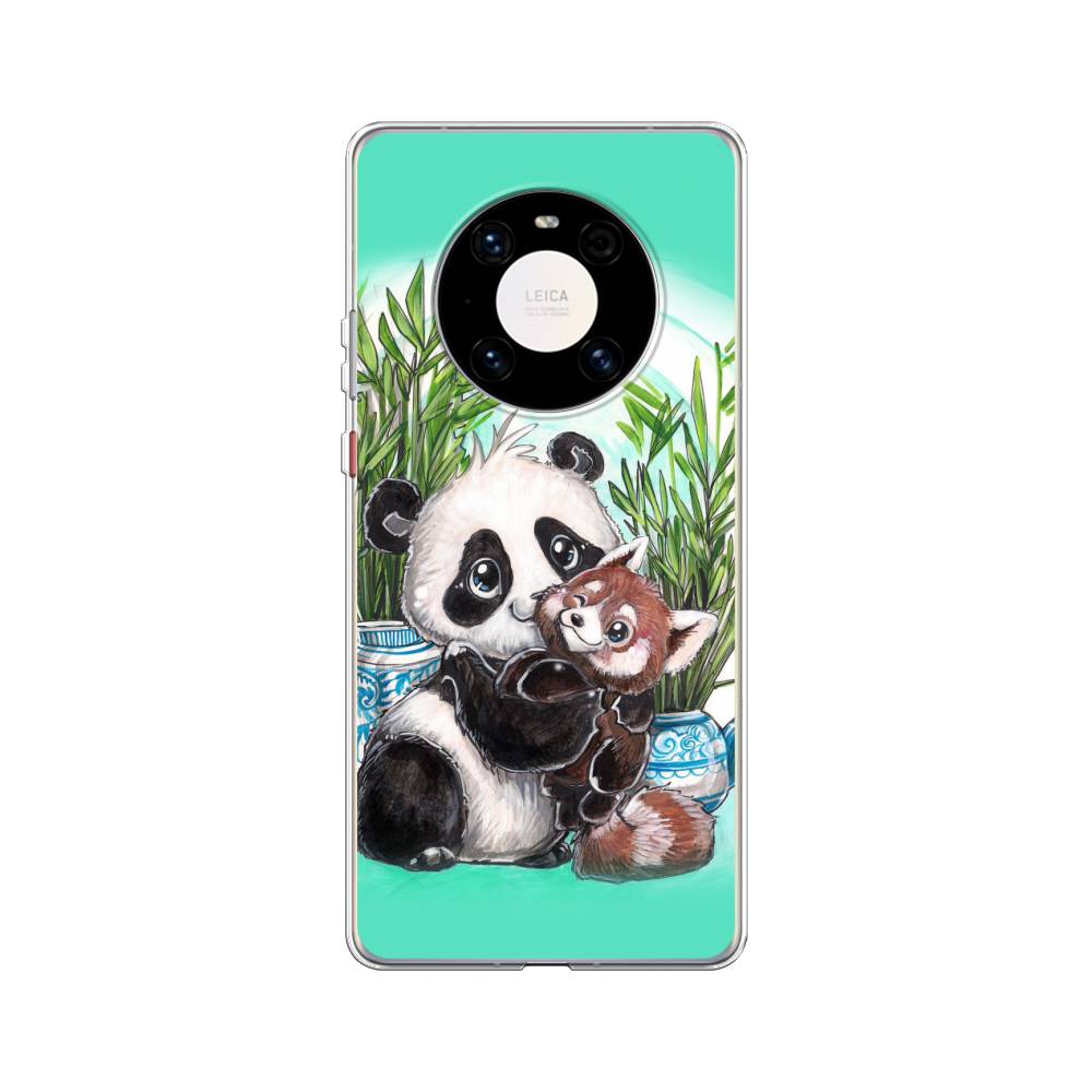 

Чехол Awog на Huawei Mate 40 Pro "Друзья зверята", Голубой;белый;черный, 6104450-2