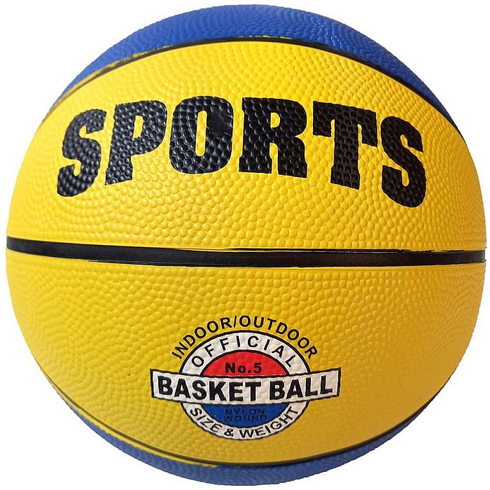 Мяч баскетбольный SPORTS 5 синий,желтый