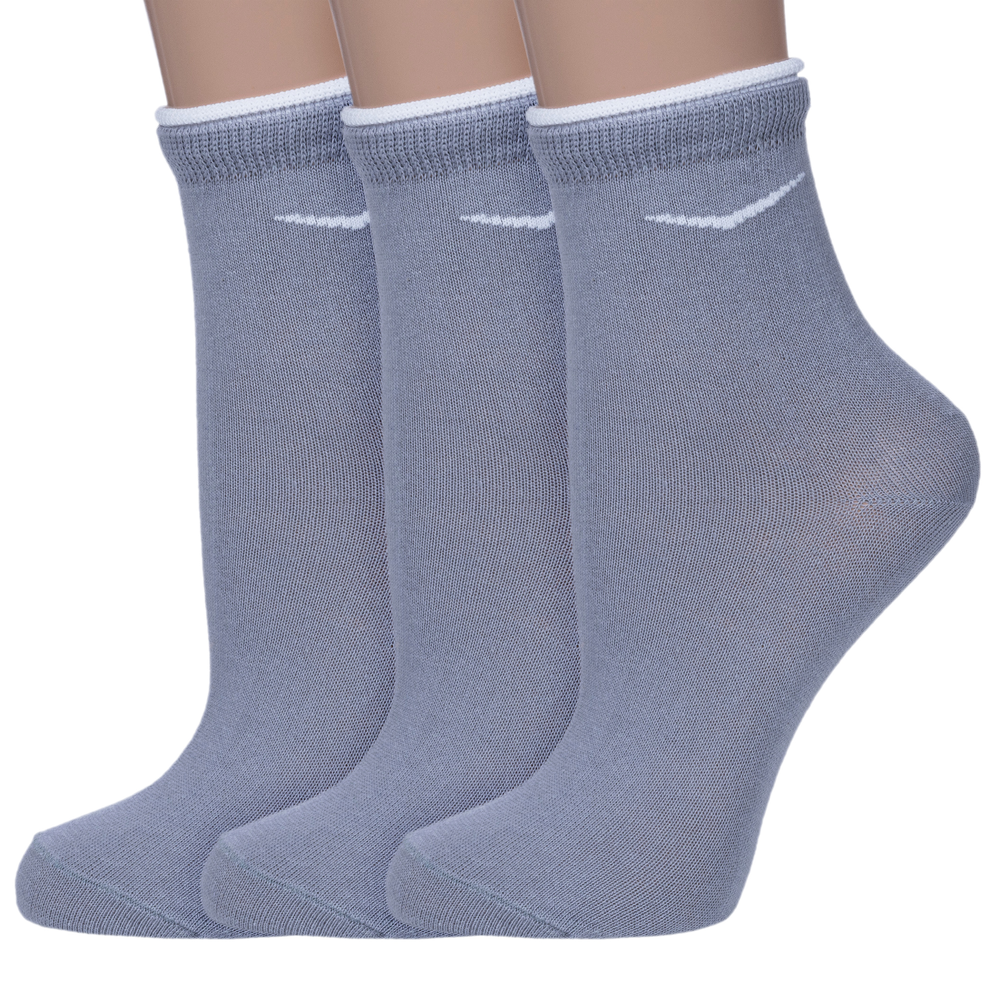 Комплект носков женских НАШЕ 3-4С63 серых 23