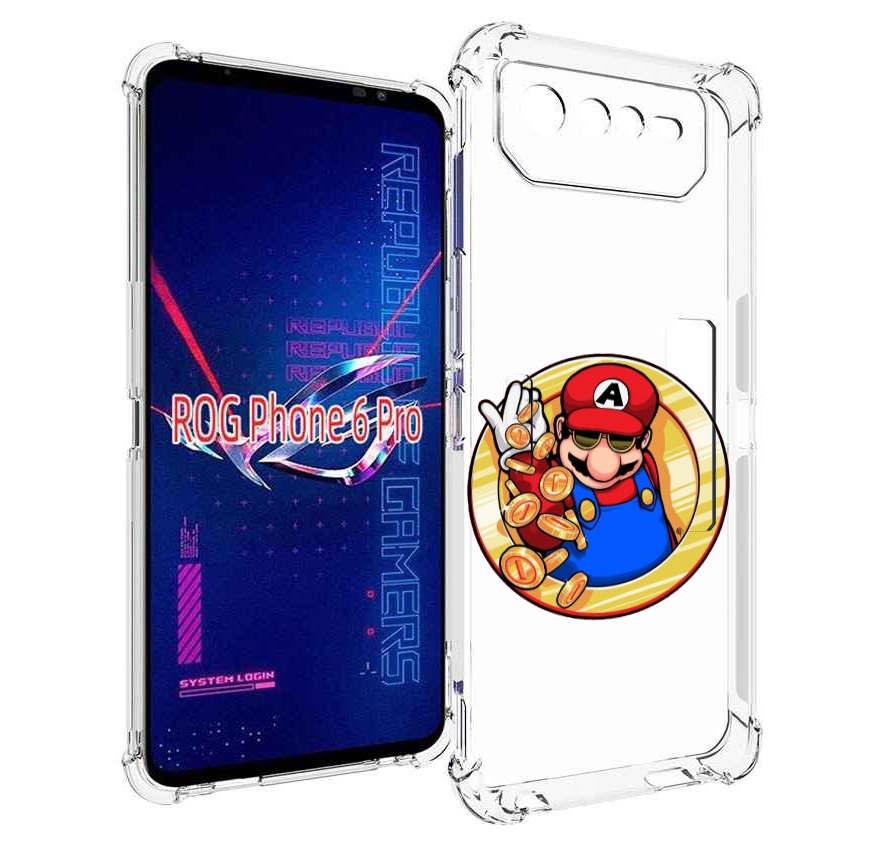 

Чехол MyPads богатый марио для Asus ROG Phone 6 Pro, Прозрачный, Tocco