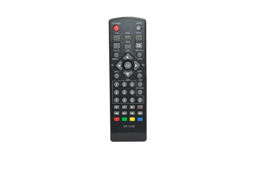

Пульт HUAYU для DVB-T2-приставки Cadena HT-1110 (REXANT RX-511)