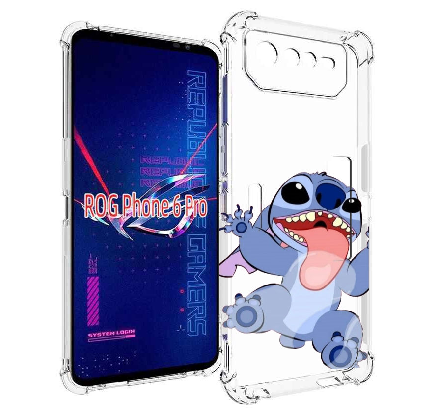 

Чехол MyPads большой-стич для Asus ROG Phone 6 Pro, Прозрачный, Tocco