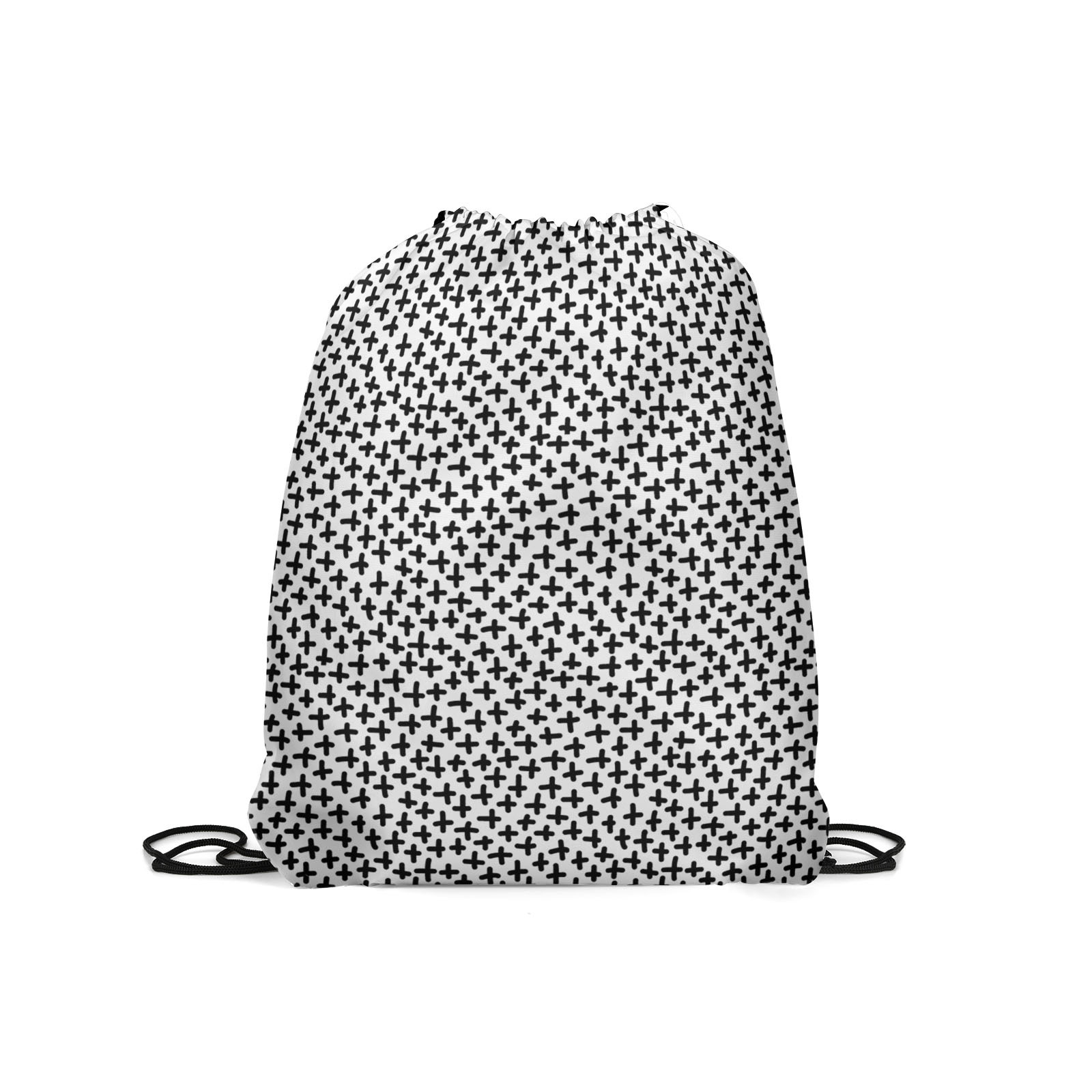 

Мешок для обуви унисекс Gorolla DrawstringBackpack 906 черно-белый, 42х35 см, Белый;черный, DrawstringBackpack 906