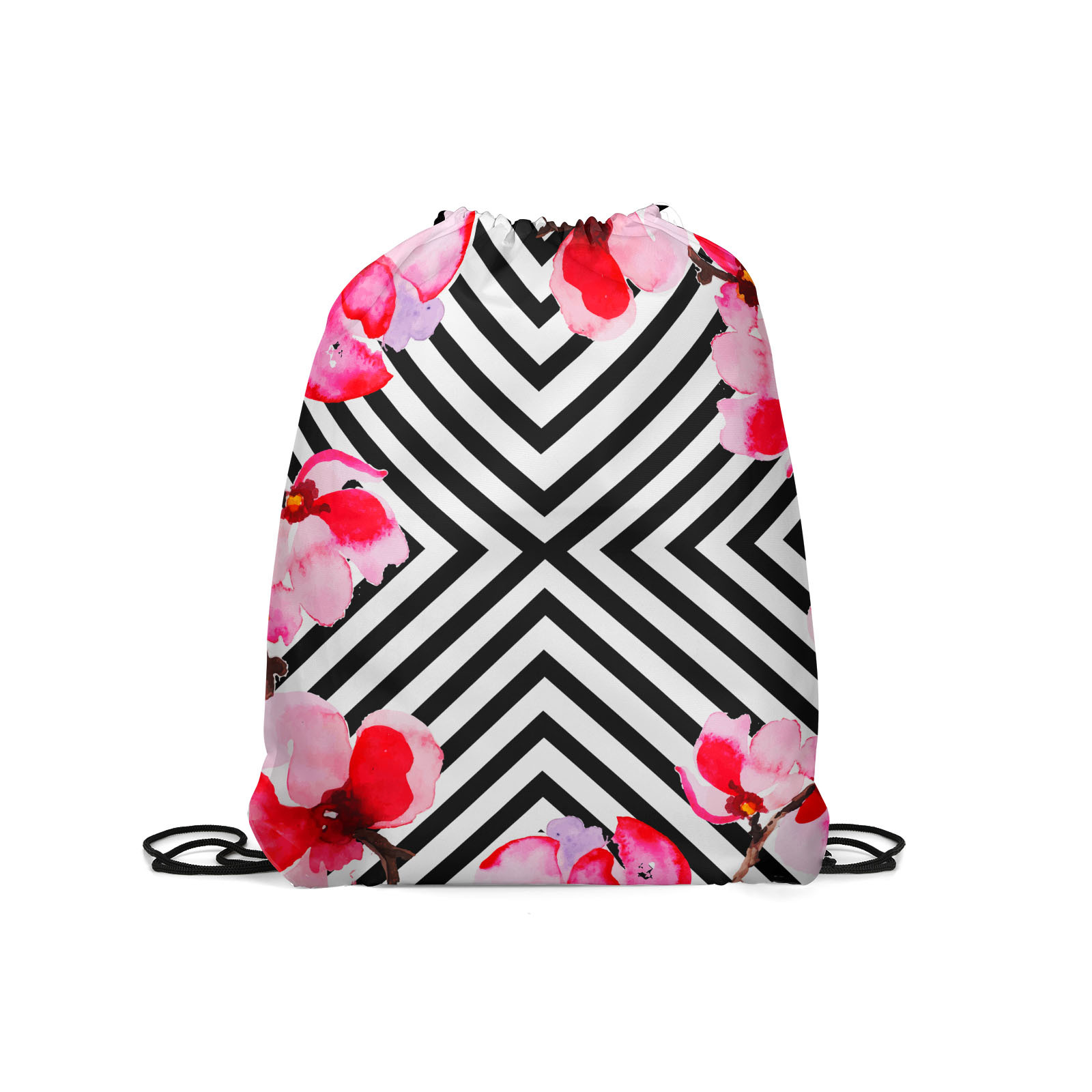 

Мешок для обуви унисекс Gorolla DrawstringBackpack 138 белый/черный/розовый, 42х35 см, Разноцветный, DrawstringBackpack 138