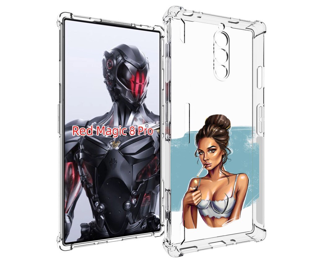 

Чехол MyPads девушка-с-зажигалкой для ZTE Nubia Red Magic 8 Pro / Red Magic 8 Pro Plus, Tocco