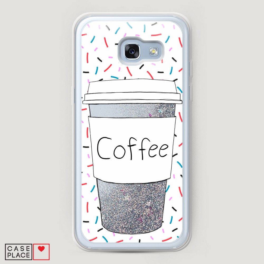 

Чехол Awog на Samsung Galaxy A5 2017 / Самсунг A5 2017 "Coffee прозрачный стакан", Разноцветный, 20691-1