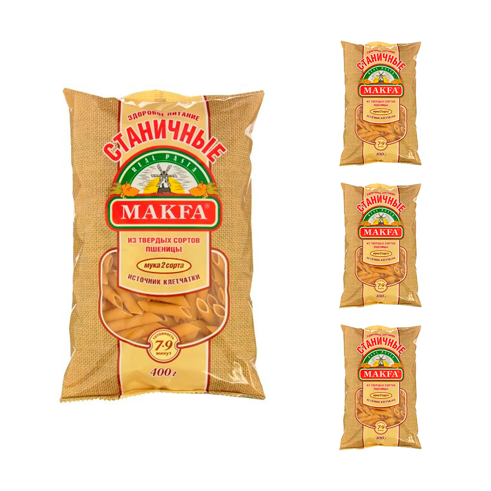 

Макаронные изделия Makfa перья станичные 400г*3 уп.