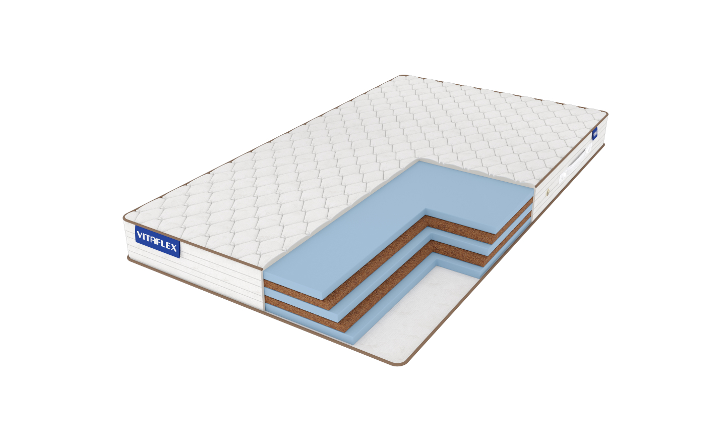

Матрас Vitaflex Foam-Hard Mix Mini 120х195, Белый, Foam-Hard Mix Mini