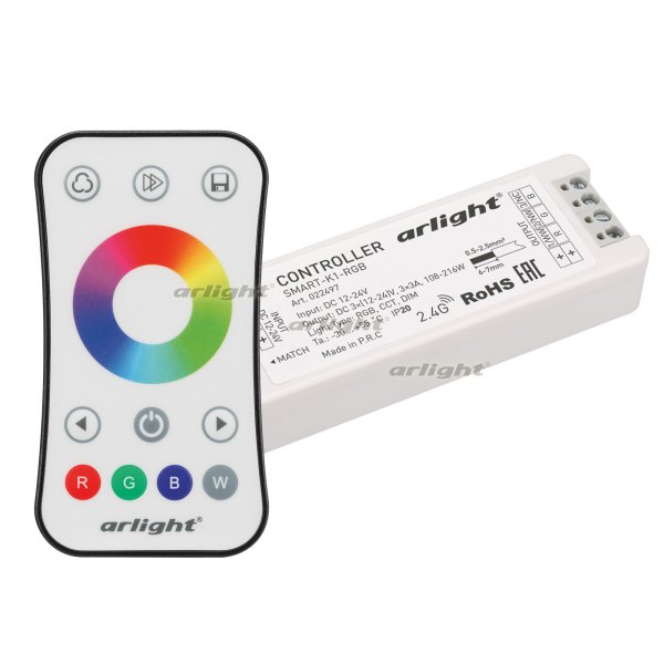 

Arlight Контроллер SMART-RGB-SET-RING (12-24V, 3x3A, ПДУ 2.4G), Контроллер SMART-RGB-SET-RING (12-24V, 3x3A, ПДУ 2.4G)