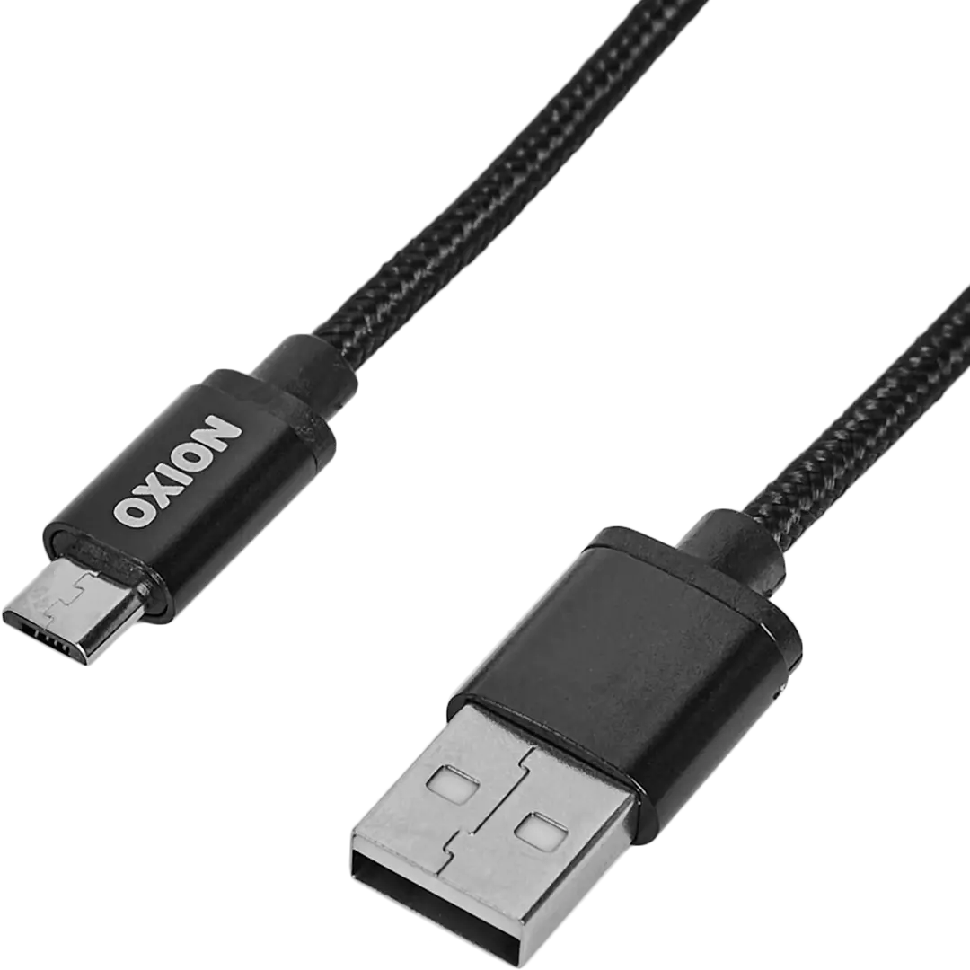 Кабель Oxion USB-micro USB 1.3 м 2 A цвет черный
