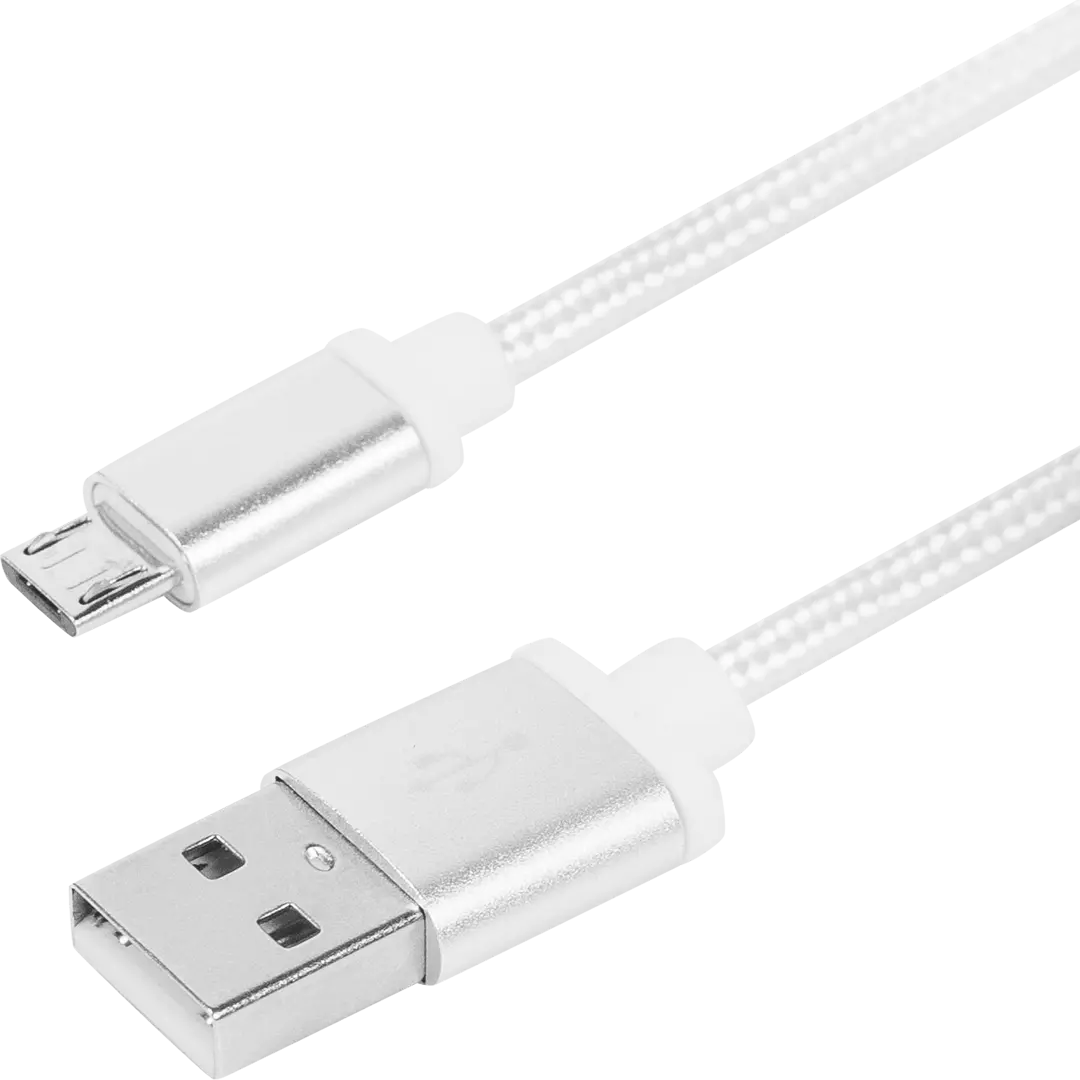 Кабель Oxion USB-micro USB 1.3 м 2 A цвет белый