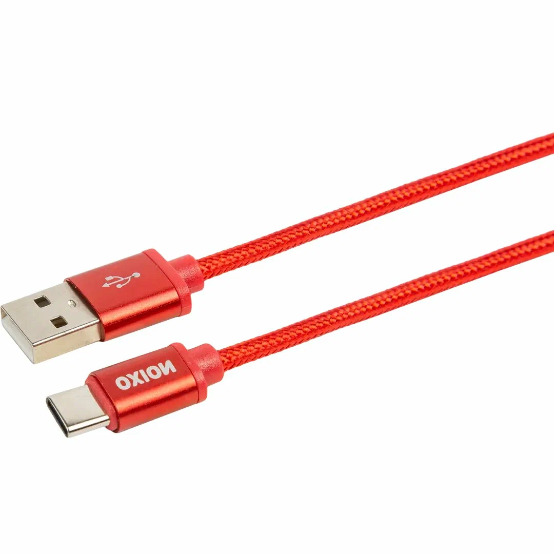 

Кабель Oxion USB Type-C - USB 1,3 м, красный