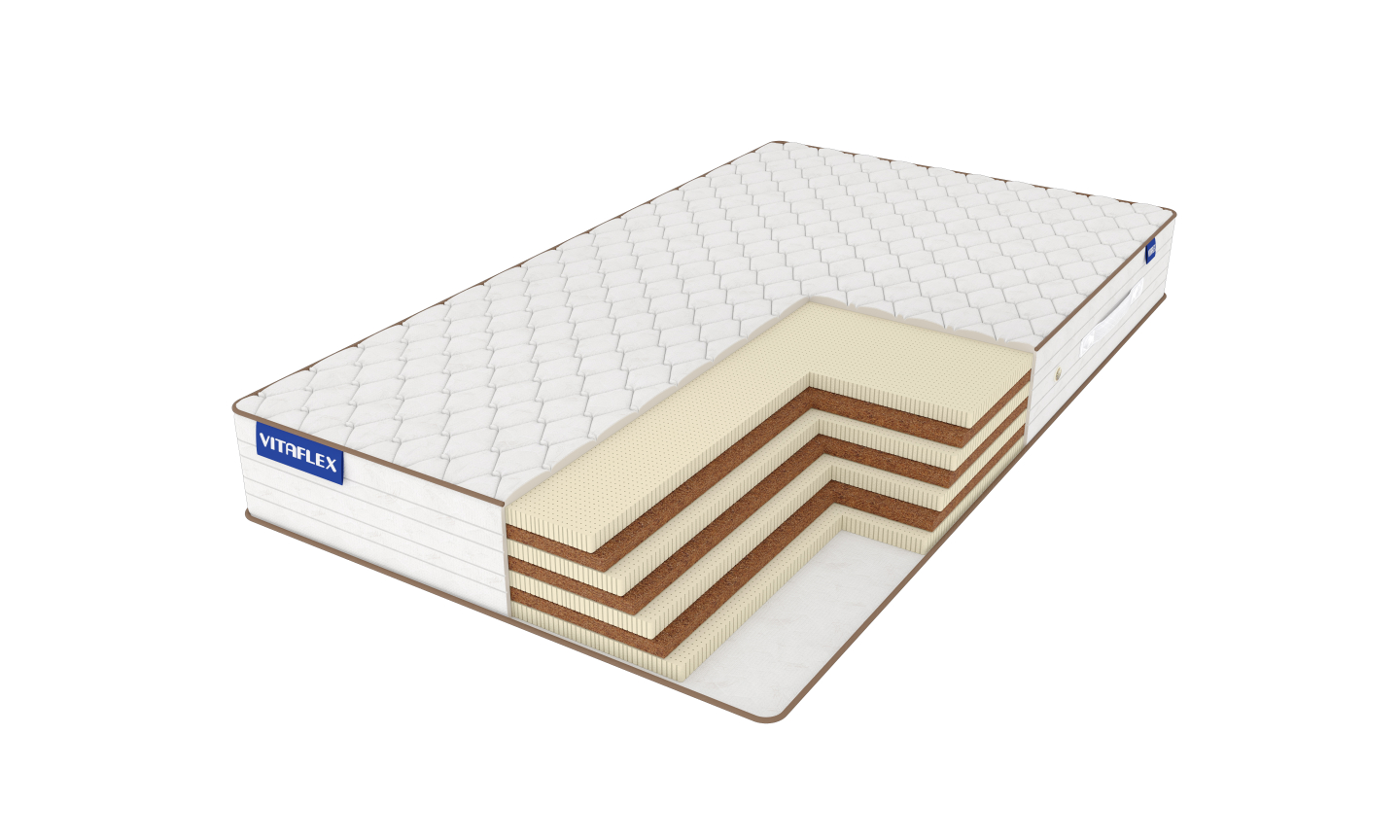 

Матрас Vitaflex Easy-Hard Mix Hight 160х190, Белый, Easy-Hard Mix Hight