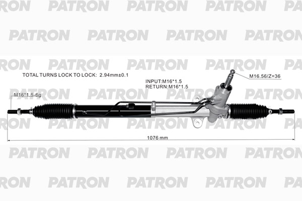 

Рейка рулевая HYUNDAI SONATA VI (YF) 11- PATRON PSG3132