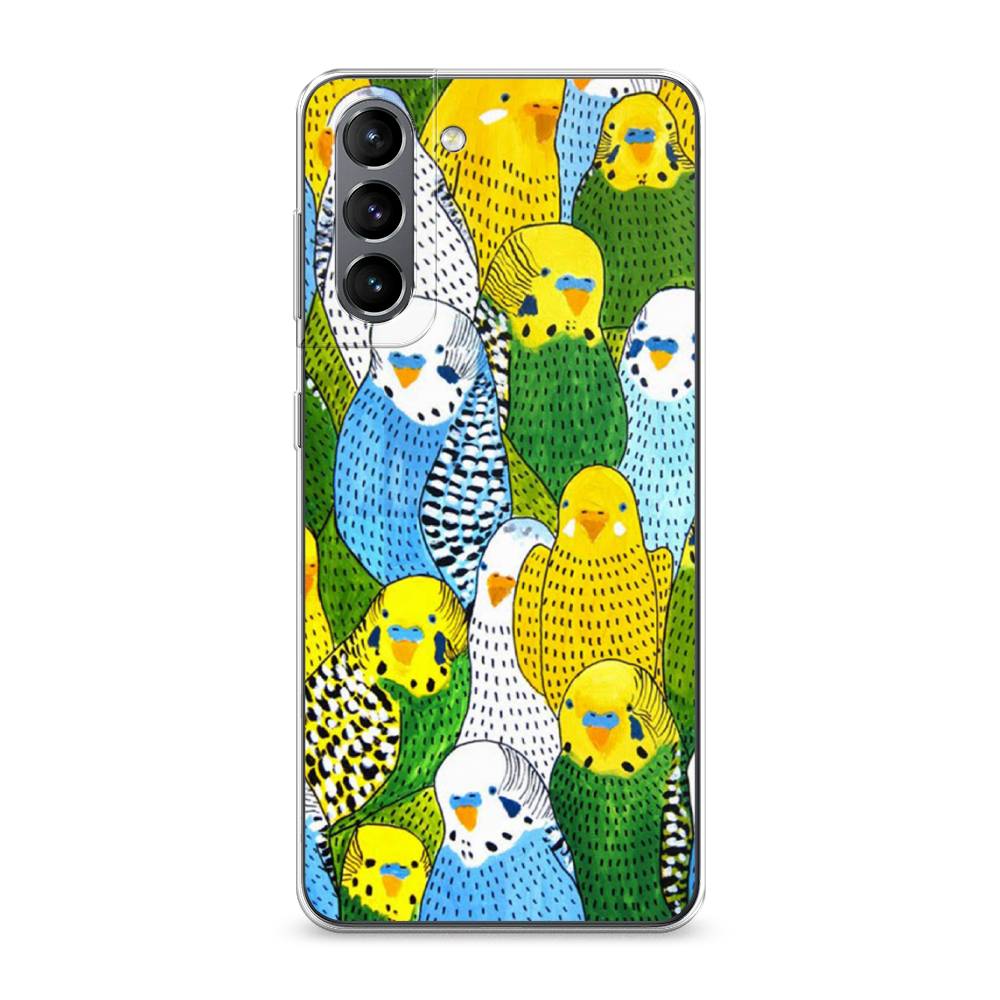 

Чехол Awog на Samsung Galaxy S21 / Самсунг S21 "Попугаи", Желтый;зеленый;голубой, 2101850-1