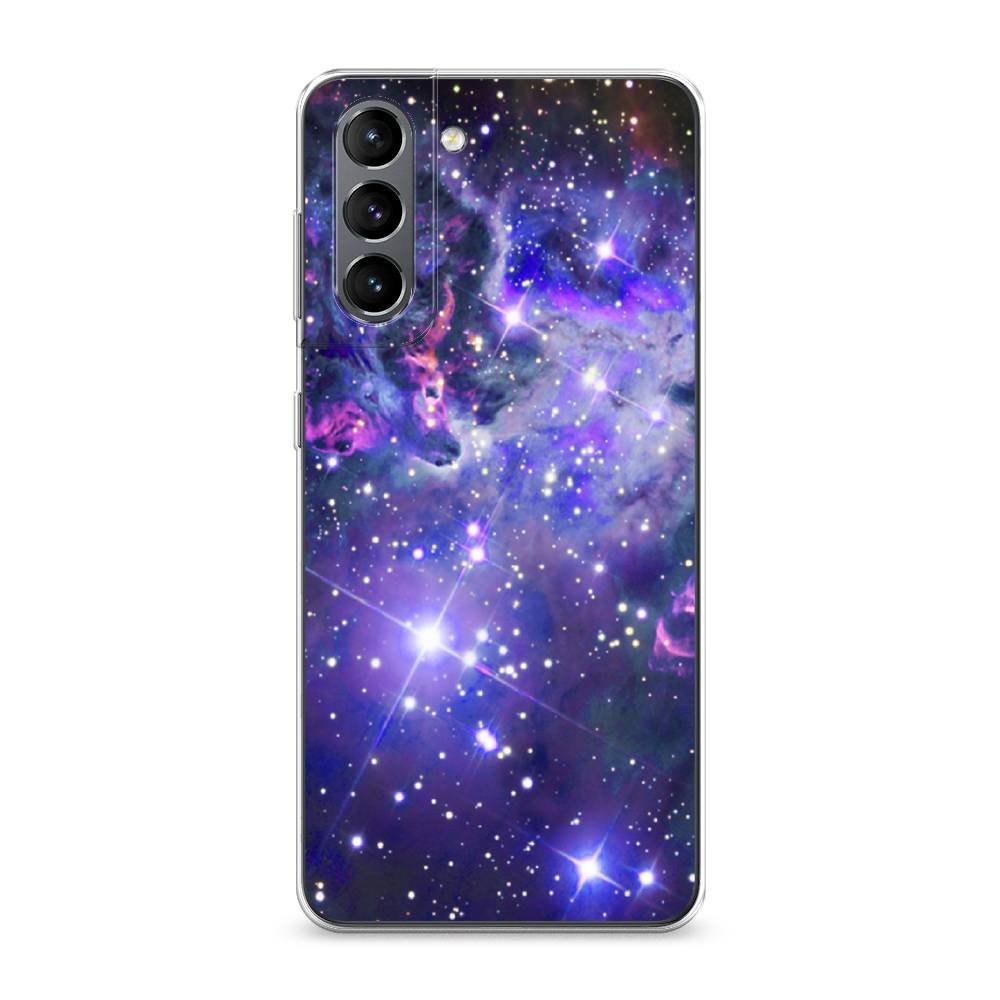 

Чехол Awog на Samsung Galaxy S21 / Самсунг S21 "Яркая галактика", Фиолетовый, 2101850-4