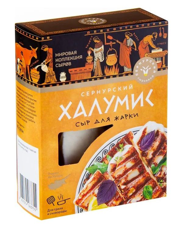

Сыр рассольный Сернурский Сырзавод Халумис с белыми грибами 40% 200 г