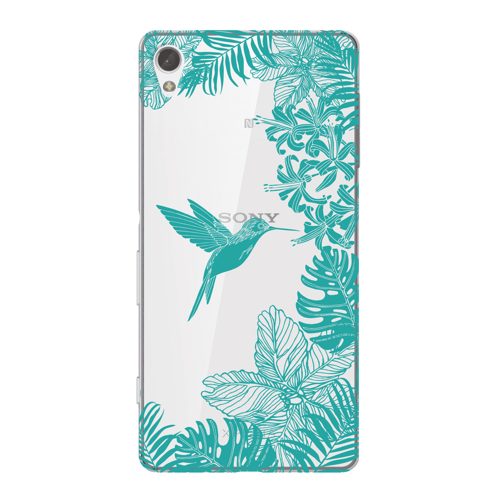 

Чехол Deppa Art Case Jungle колибри для Sony Xperia Z3+ + защитная пленка, Голубой, Art Case