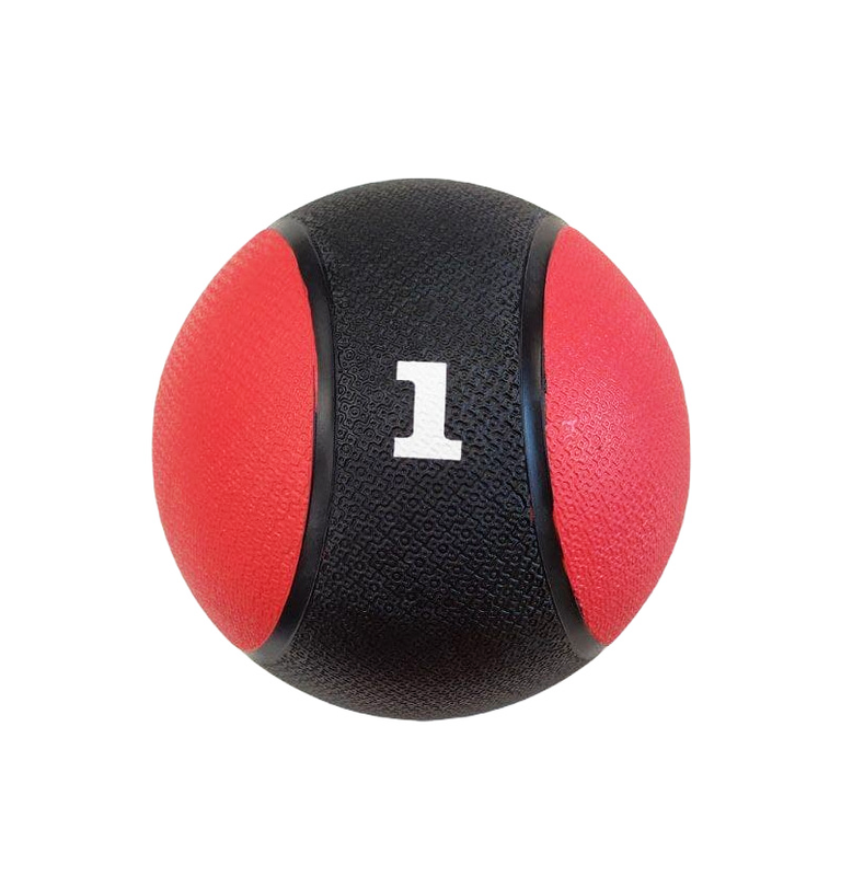 Медицинский резиновый мяч медбол для фитнеса RED SKILL 1 кг