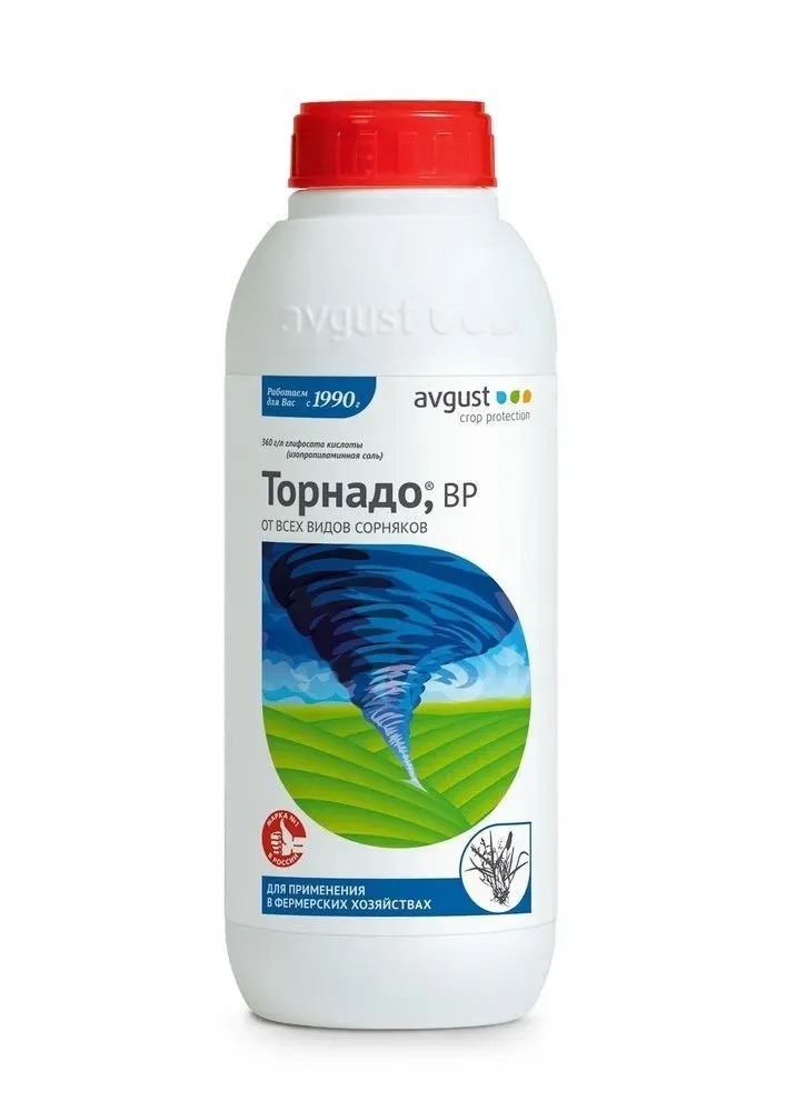 Средство для защиты растений от сорняков Торнадо, ВР 1000 мл. набор 12 флаконов