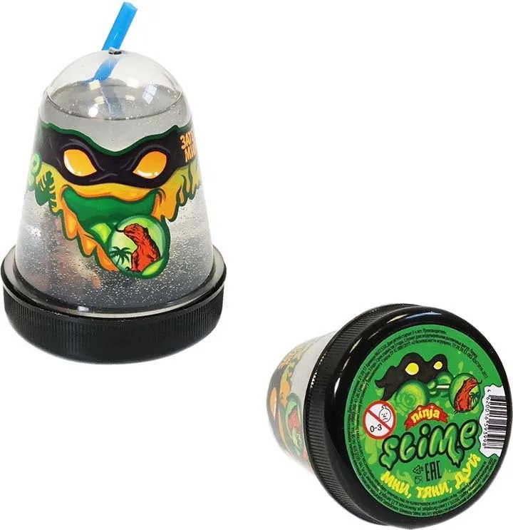 

Лизун Slime Ninja, Затерянный мир, ящерица, 130 г, Прозрачный