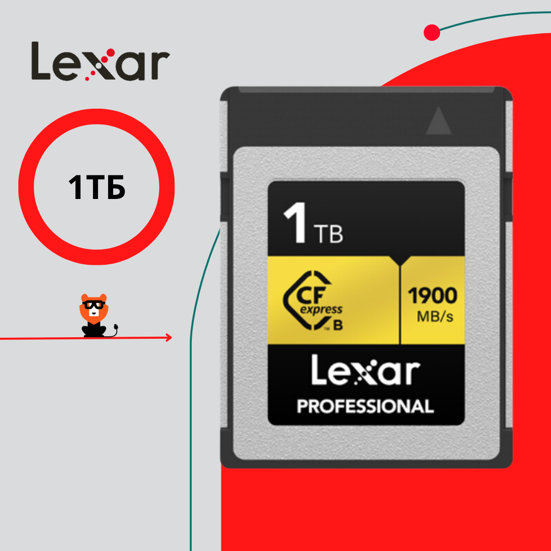 Карта памяти Lexar CFexpress GOLD 1TB RB