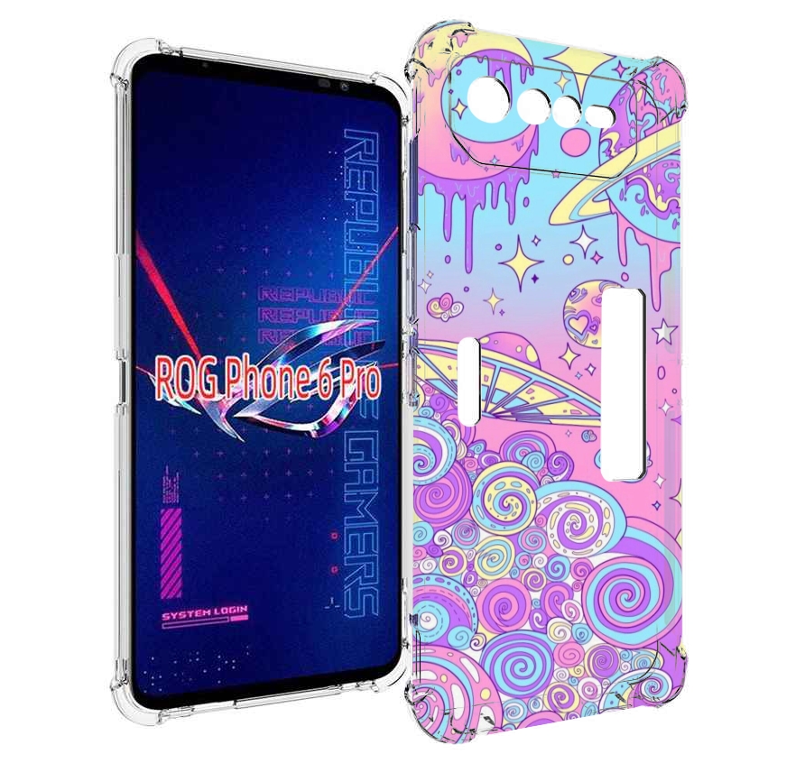 

Чехол MyPads ванильные планеты для Asus ROG Phone 6 Pro, Прозрачный, Tocco