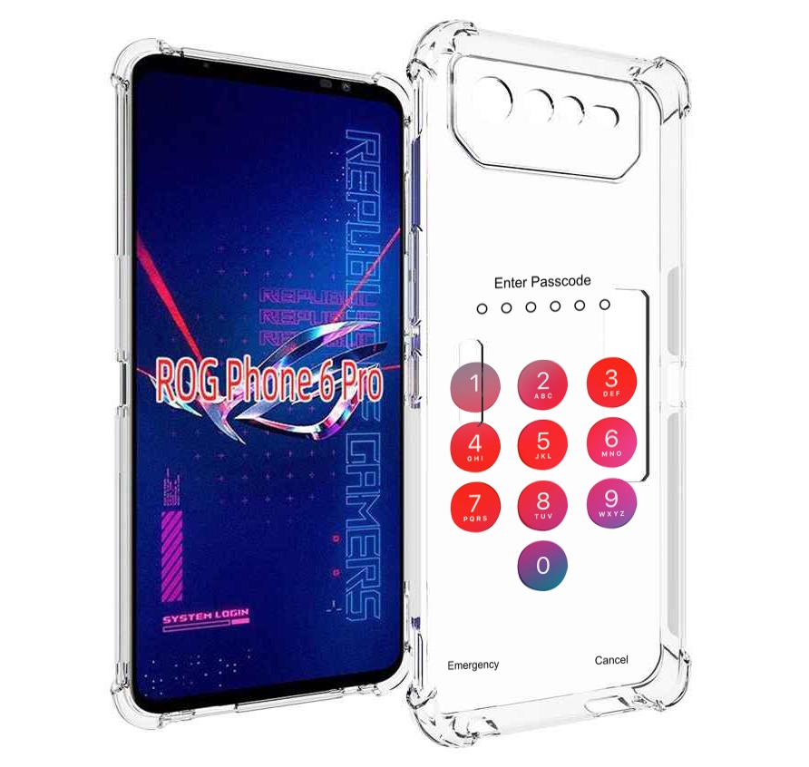

Чехол MyPads введите-пароль для Asus ROG Phone 6 Pro, Прозрачный, Tocco