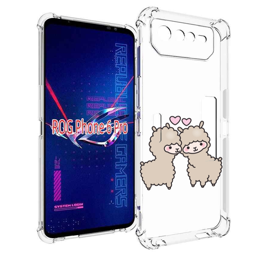

Чехол MyPads влюбленные-барашки для Asus ROG Phone 6 Pro, Прозрачный, Tocco