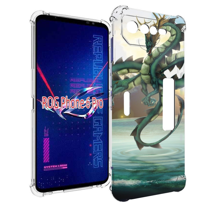 

Чехол MyPads водяной-дракон для Asus ROG Phone 6 Pro, Прозрачный, Tocco