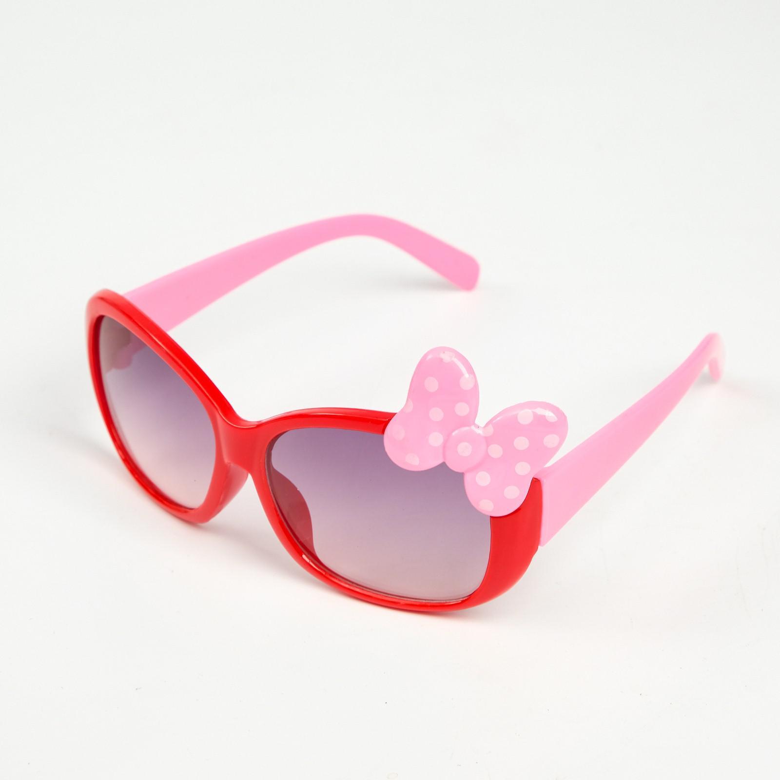 

Очки солнцезащитные детские, Square, оправа с бантом в горошек, 12 x 5.5 x 3.5 см, Очки солнцезащитные детские, Square,