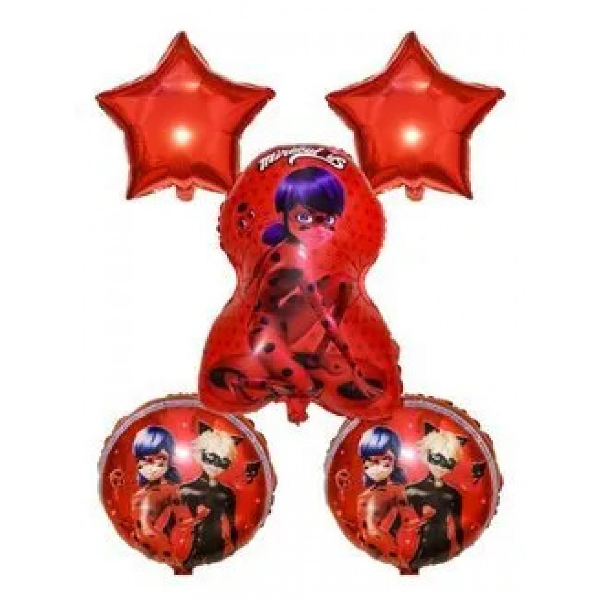 Набор фольгированных воздушных шаров Magic Balloon Леди Баг и Супер кот