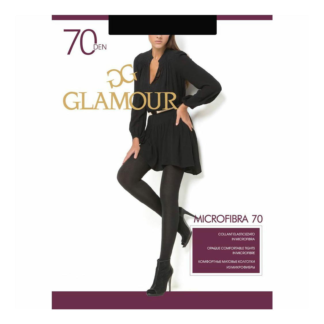 

Колготки женские Glamour черные 4