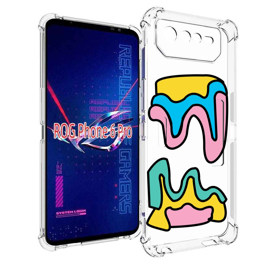 

Чехол MyPads вытекающая-абстракция для Asus ROG Phone 6 Pro, Прозрачный, Tocco