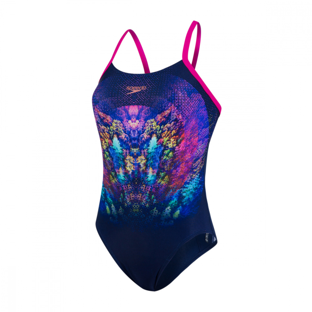 

Купальник слитный женский Speedo 8-08361C575 синий 30, 8-08361C575