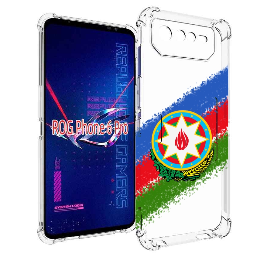 

Чехол MyPads герб флаг Азербайджана для Asus ROG Phone 6 Pro, Прозрачный, Tocco