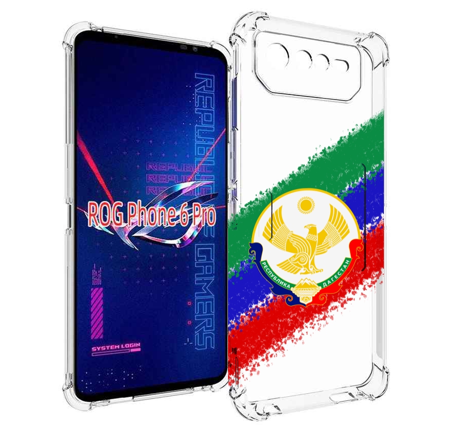 

Чехол MyPads герб флаг Дагестана для Asus ROG Phone 6 Pro, Прозрачный, Tocco