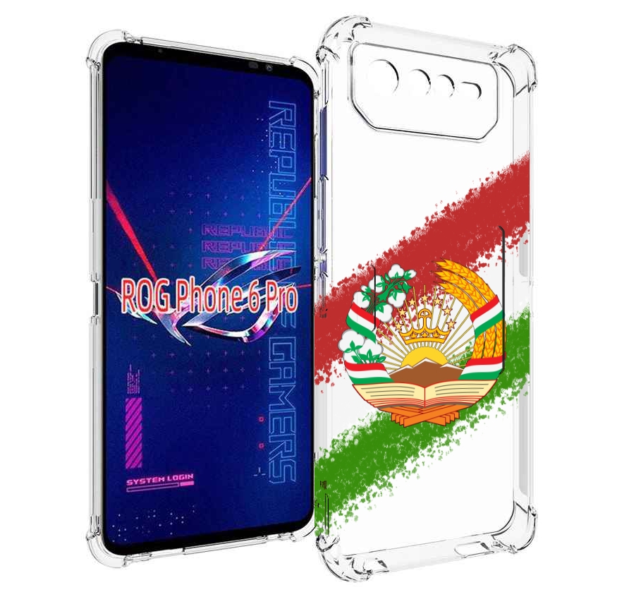 

Чехол MyPads герб флаг Таджикистана для Asus ROG Phone 6 Pro, Прозрачный, Tocco